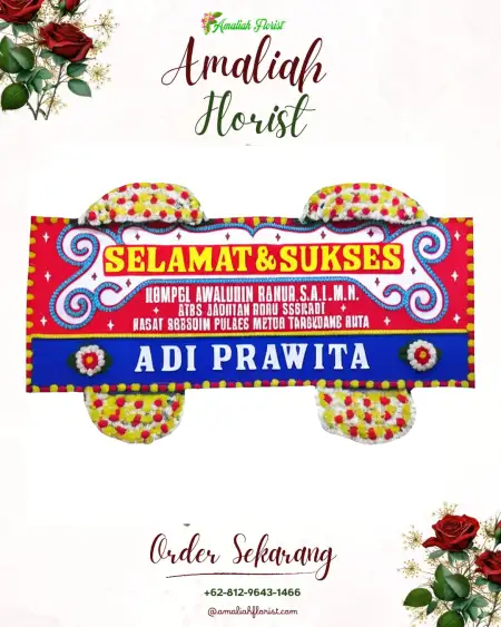 Papan Bunga Ucapan Selamat Kadubale